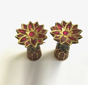 1274 Old Assam Thuriya Earrings