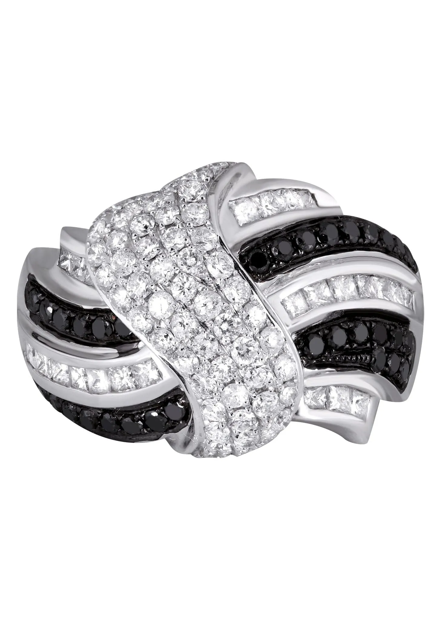 14K Ladies Black Diamond Cocktail Ring | 2.13 Carats | 12.33 Grams