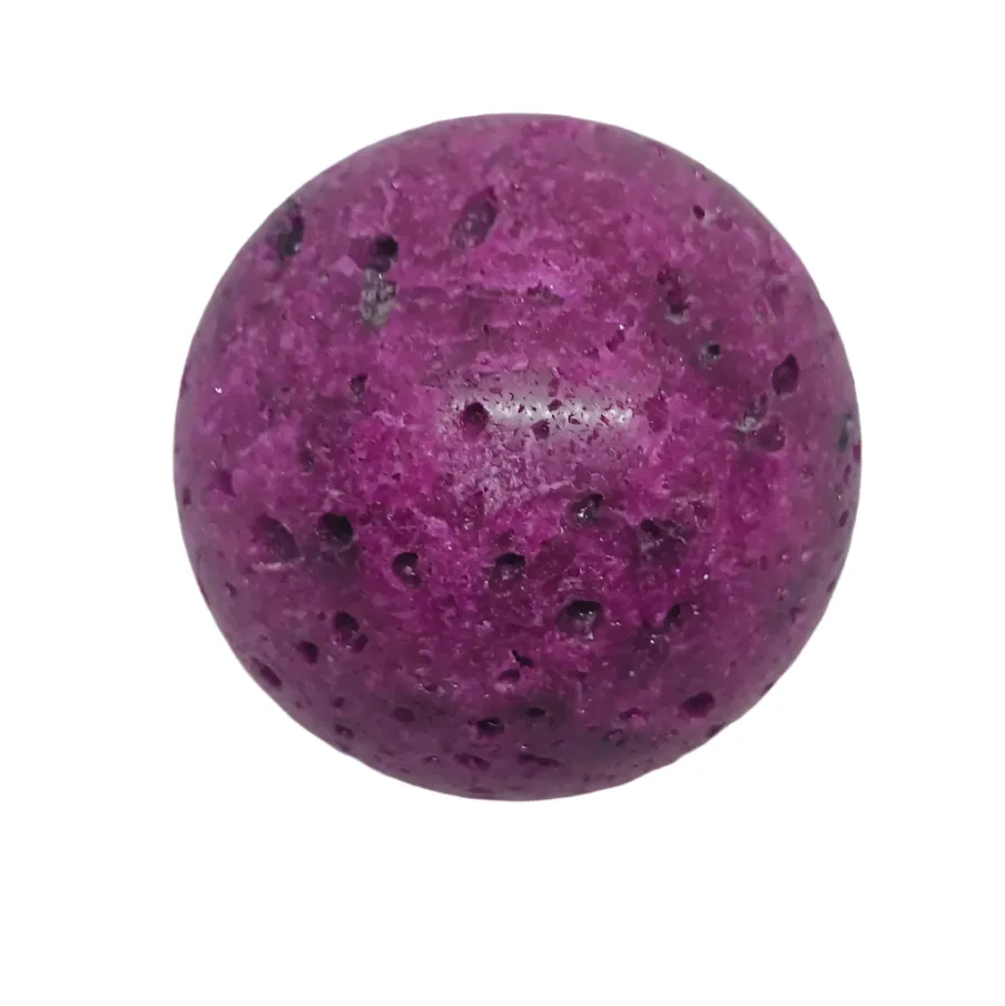 268g Honeycomb Ruby Crystal Sphere