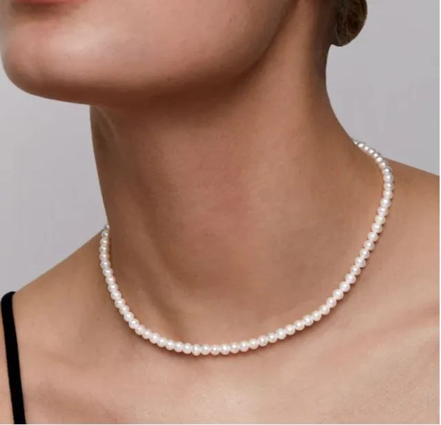 3-4mm Elegant Baby Pearl Necklace