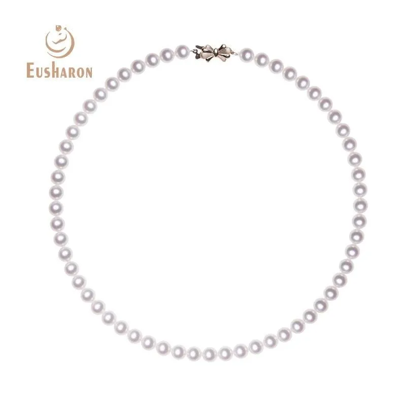 7.5-8mm AAA  White Freshwater Pearl Necklace