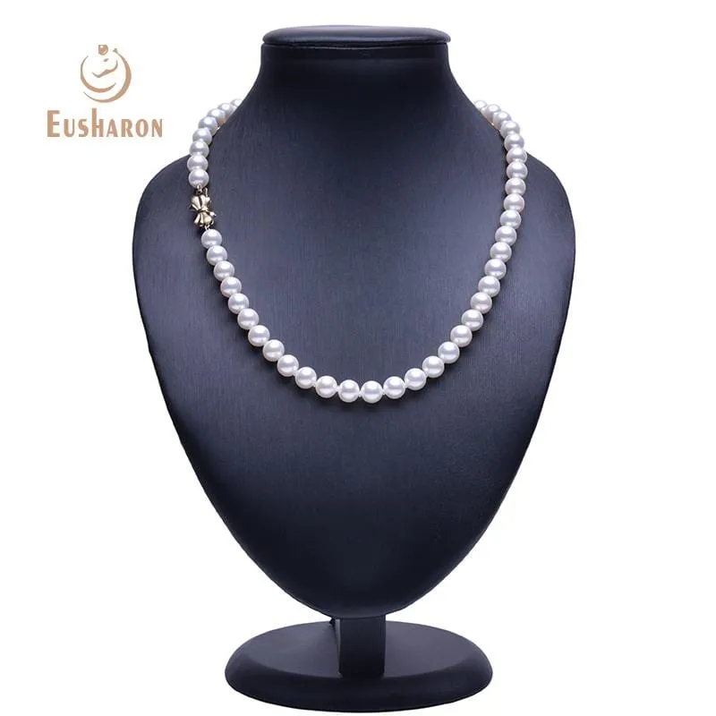 7.5-8mm AAA  White Freshwater Pearl Necklace