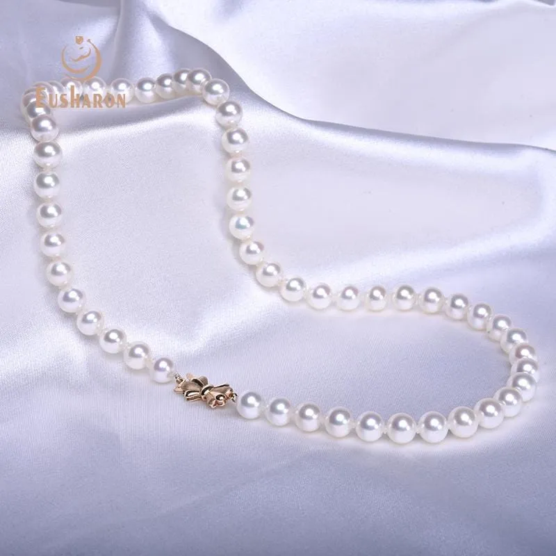 7.5-8mm AAA  White Freshwater Pearl Necklace