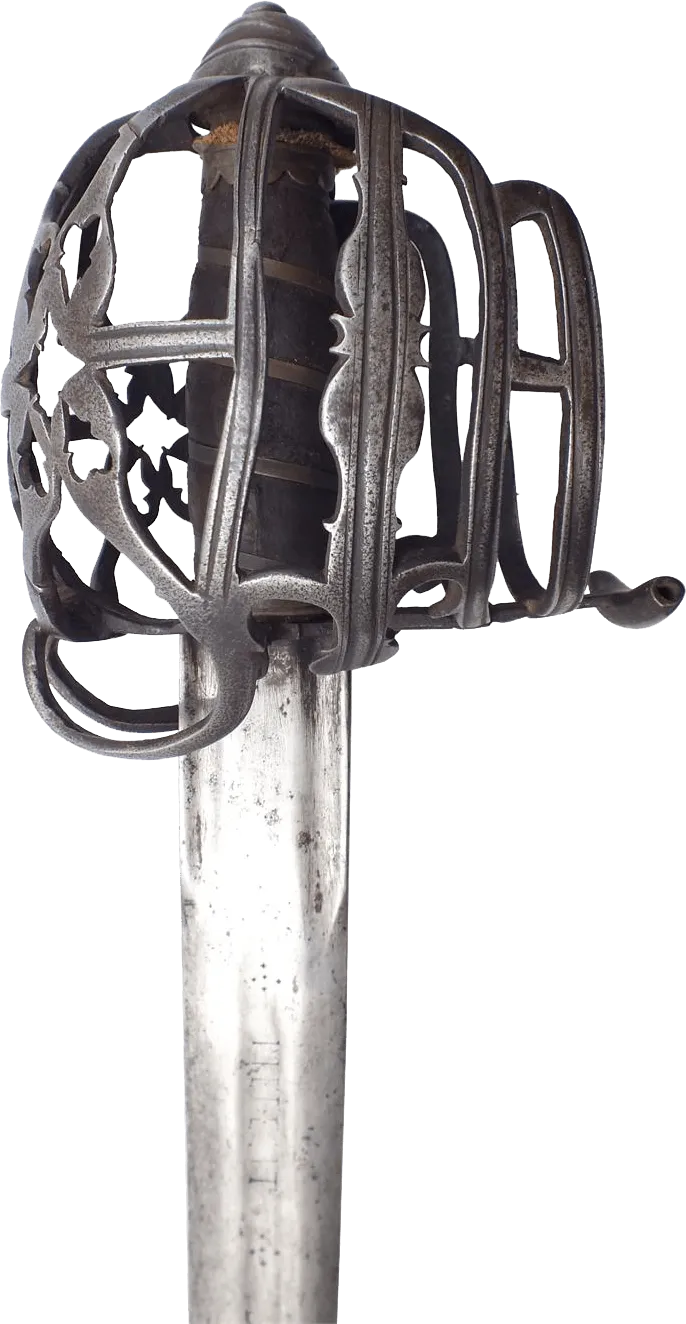 A FINE SCOTTISH BASKET HILT BROADSWORD