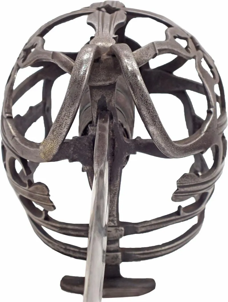 A FINE SCOTTISH BASKET HILT BROADSWORD