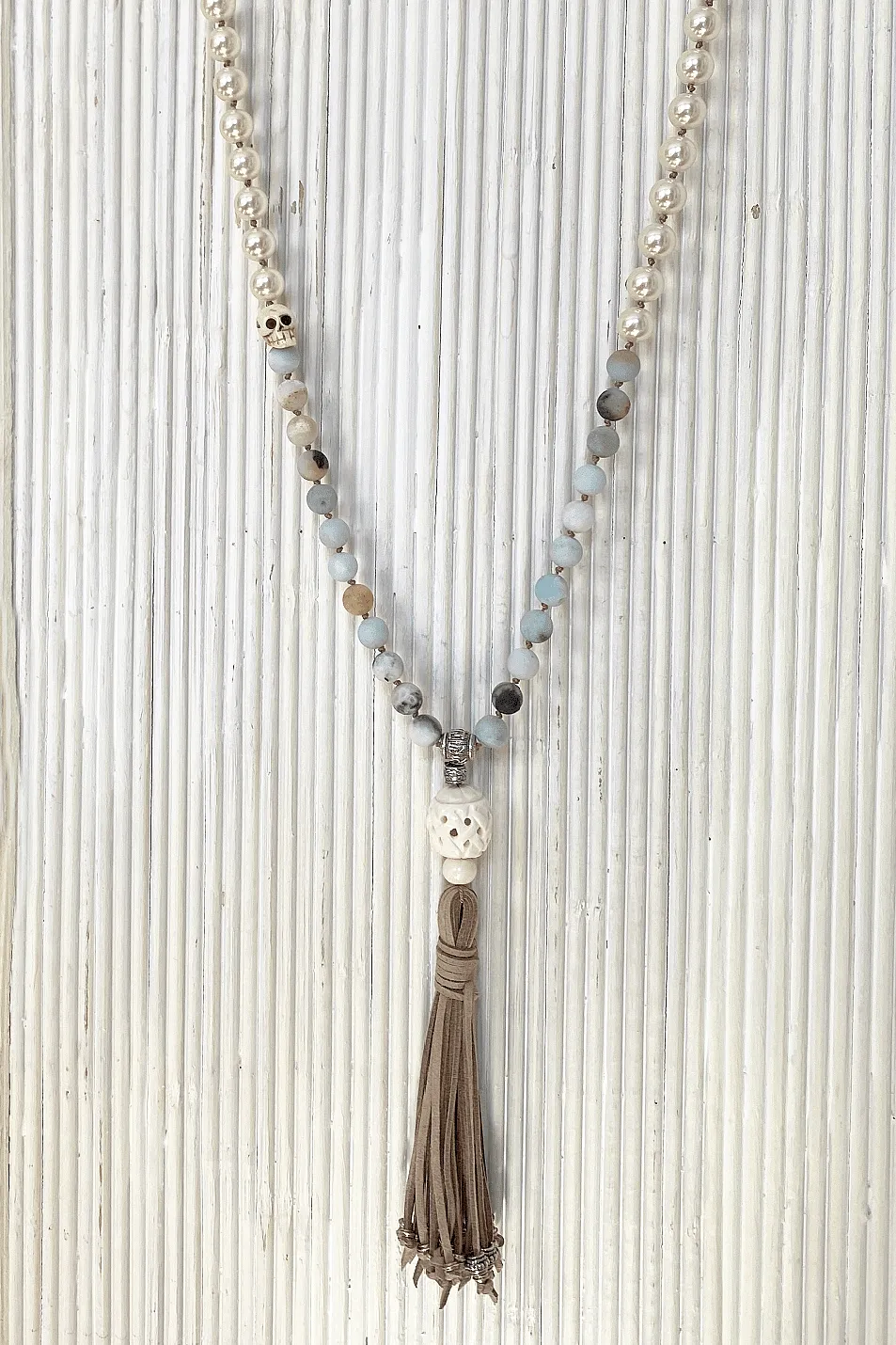 Amazonite Altar Mala Necklace