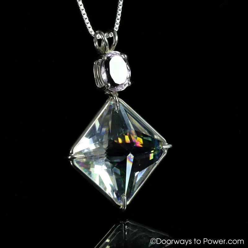 Angel Aura Kunzite Magician Stone Pendant