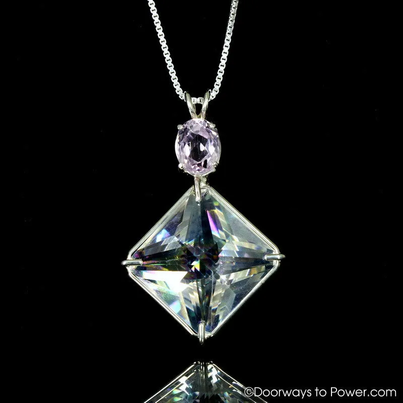 Angel Aura Kunzite Magician Stone Pendant