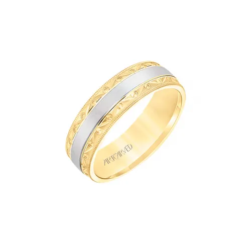 Artcarved Men's Engraved Wedding Band 11-WV8674YW65-G