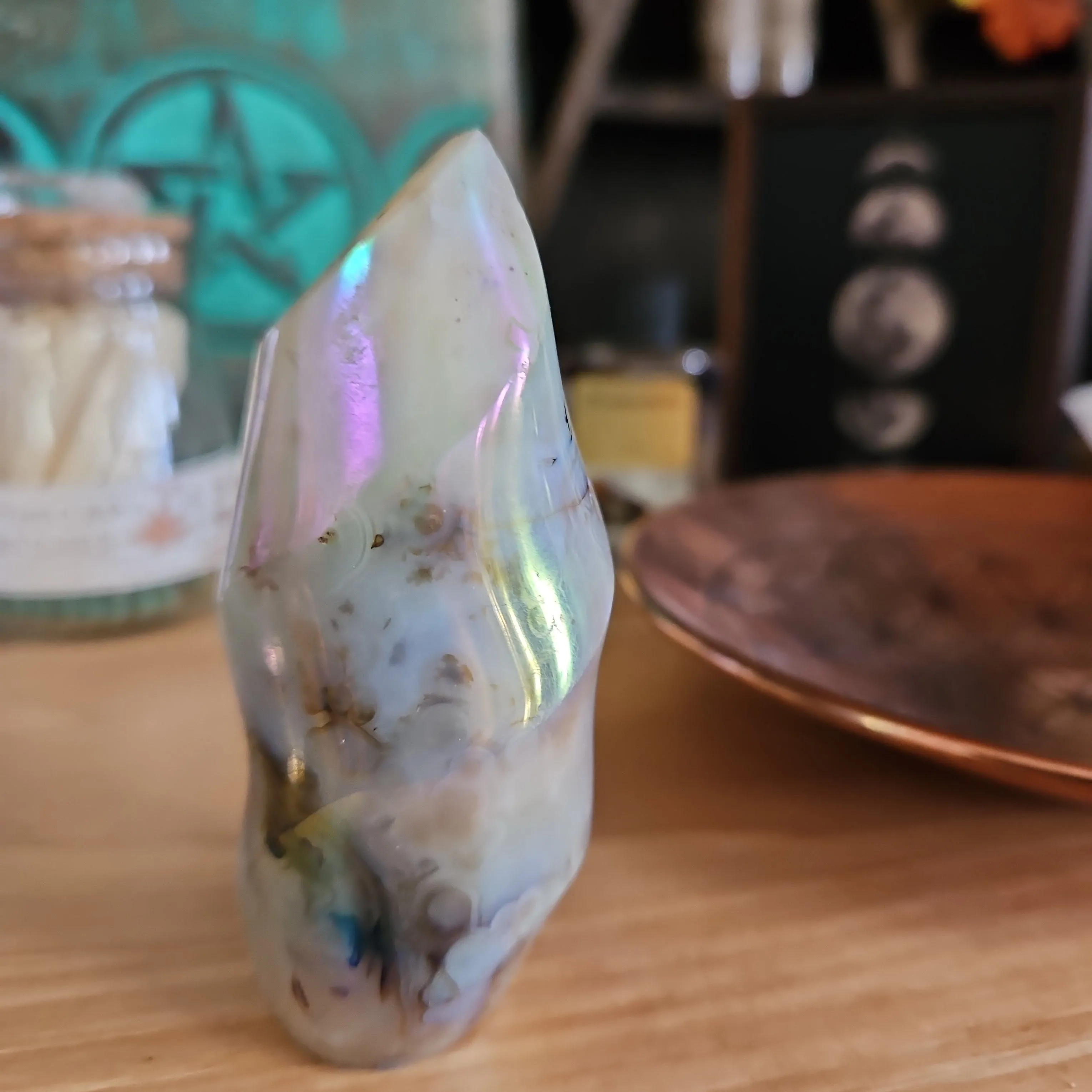 Aura Dendritic Agate  Flame Free Form