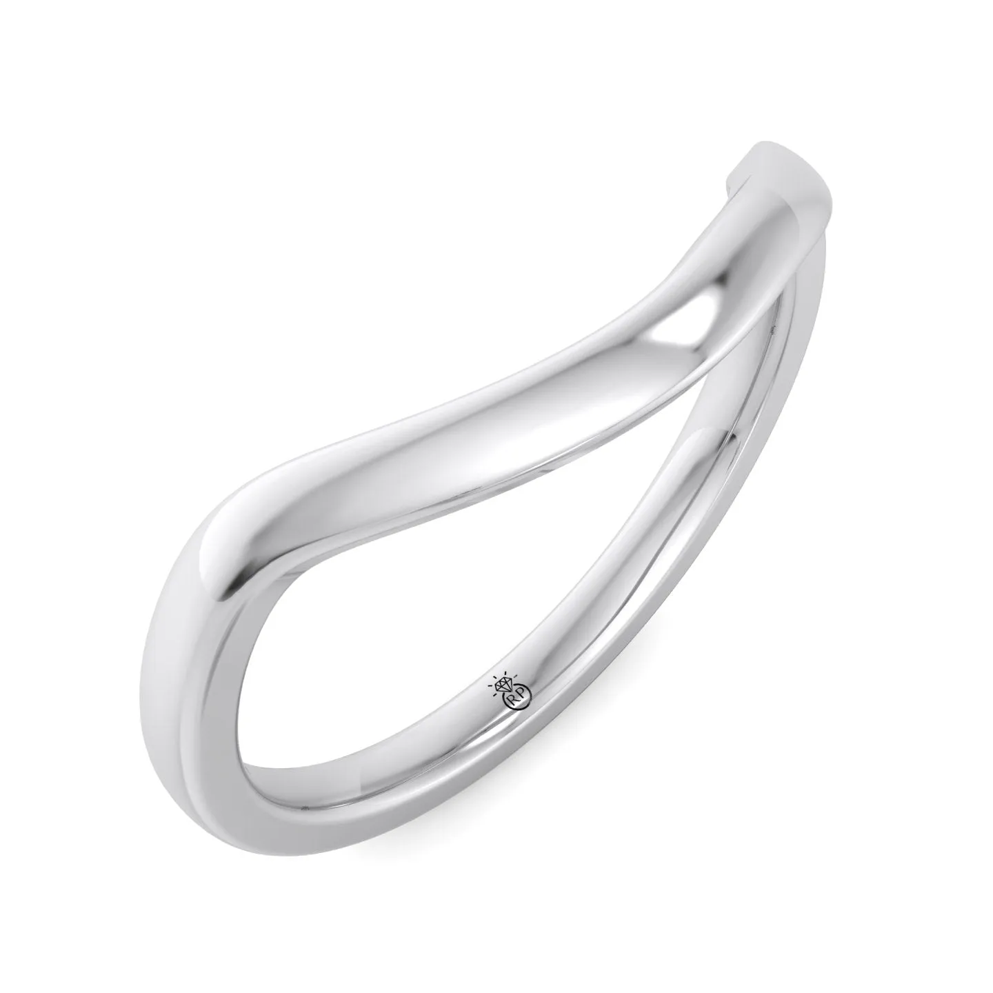 Baytown - 3mm Plain Wedding Band with Curve