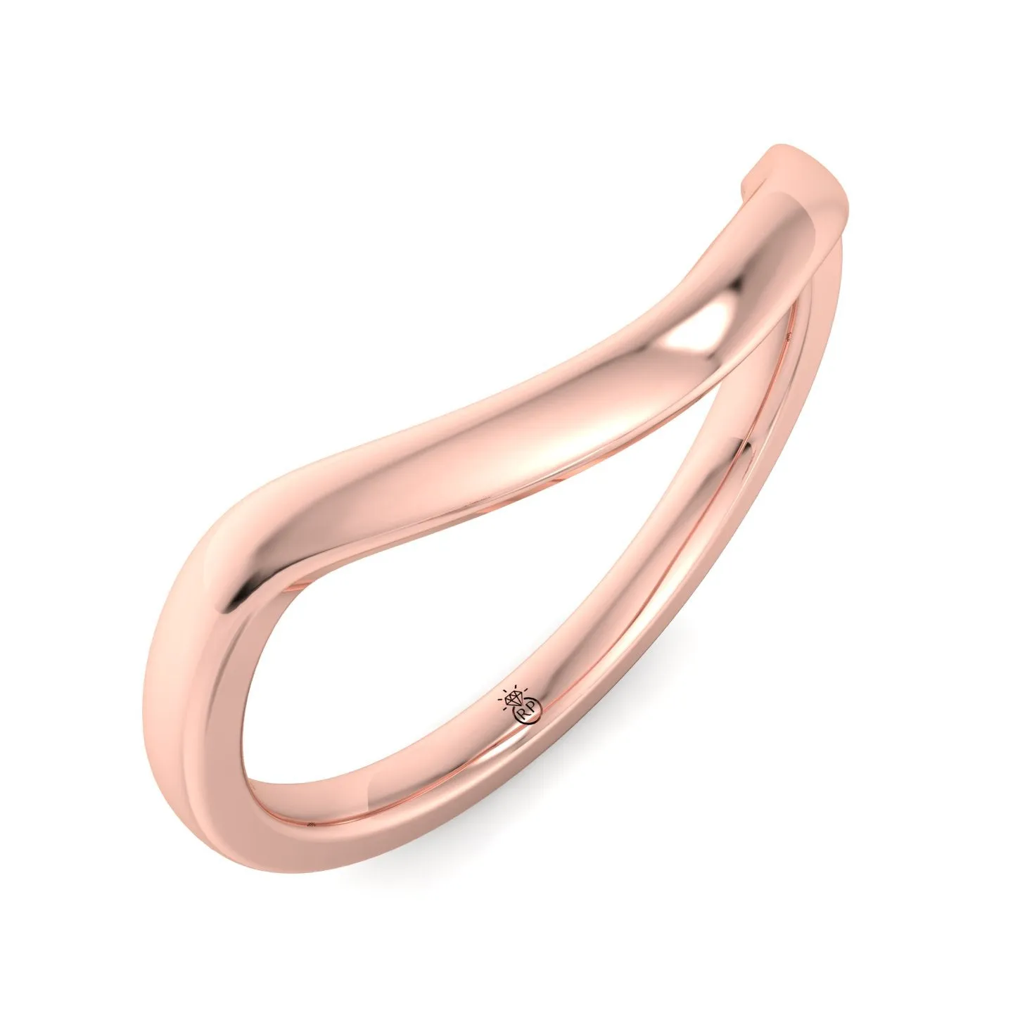 Baytown - 3mm Plain Wedding Band with Curve