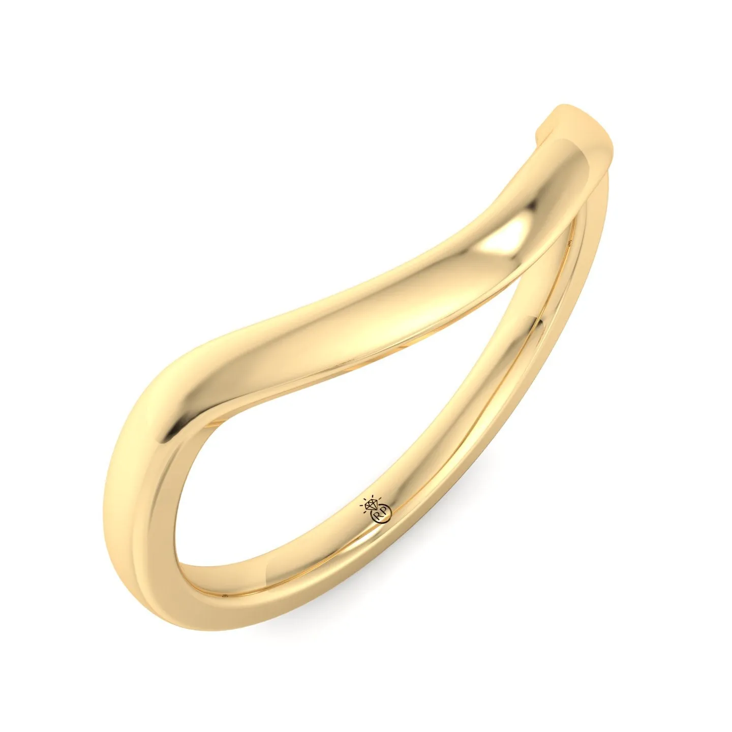 Baytown - 3mm Plain Wedding Band with Curve