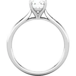 Ben Garelick 10K White Gold Cathedral Engagement Ring Solitaire