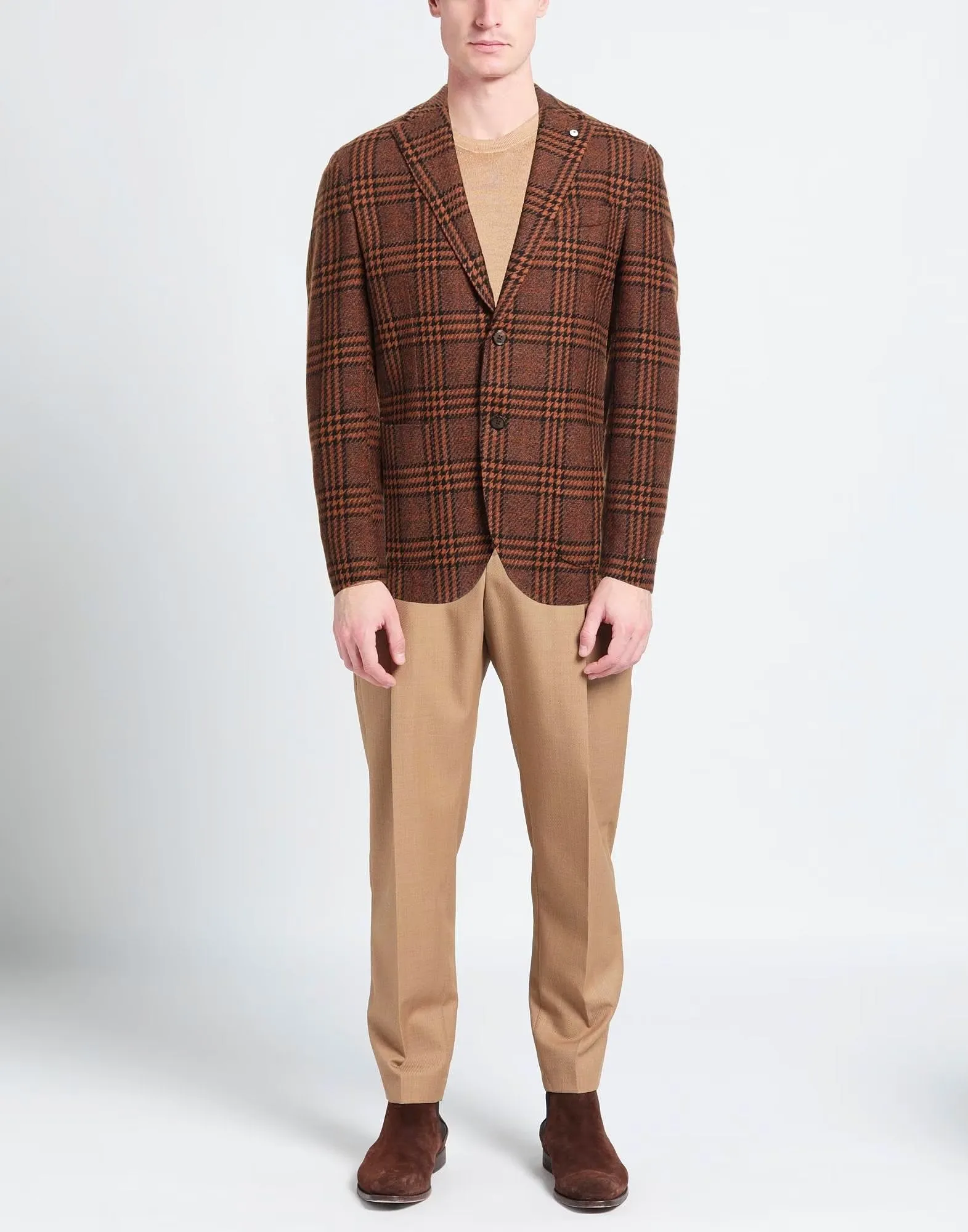 Blazer L. 1911 Tweed Glen Plaid, brown