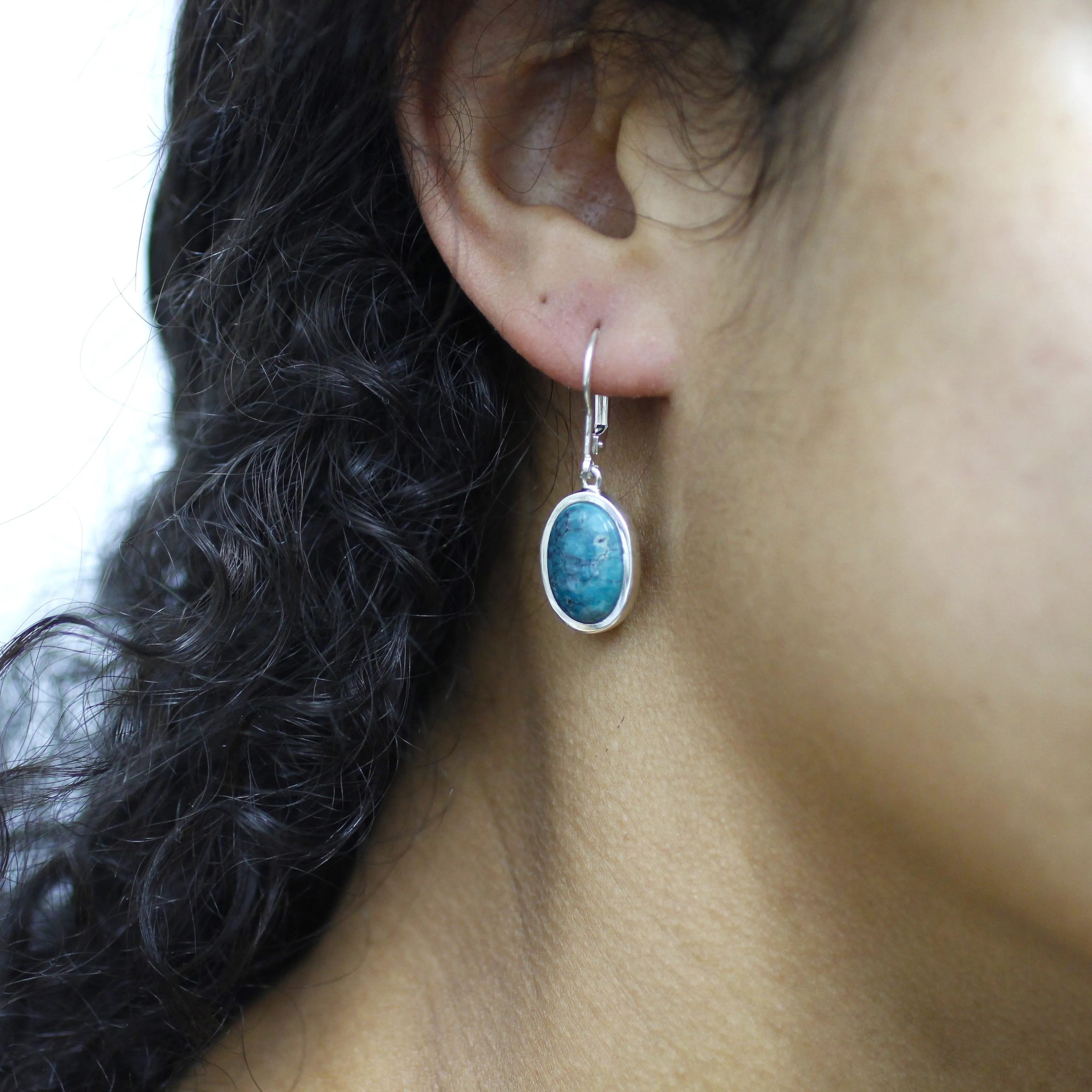 Chrysocolla Drop Earrings