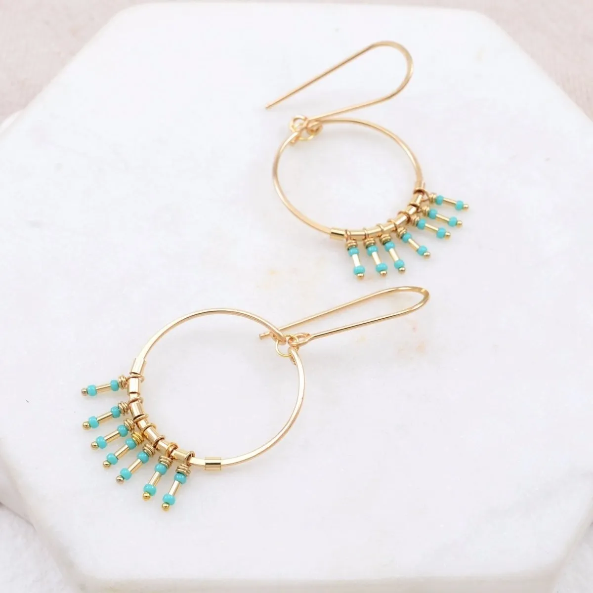 Clarice Earrings in Turquoise