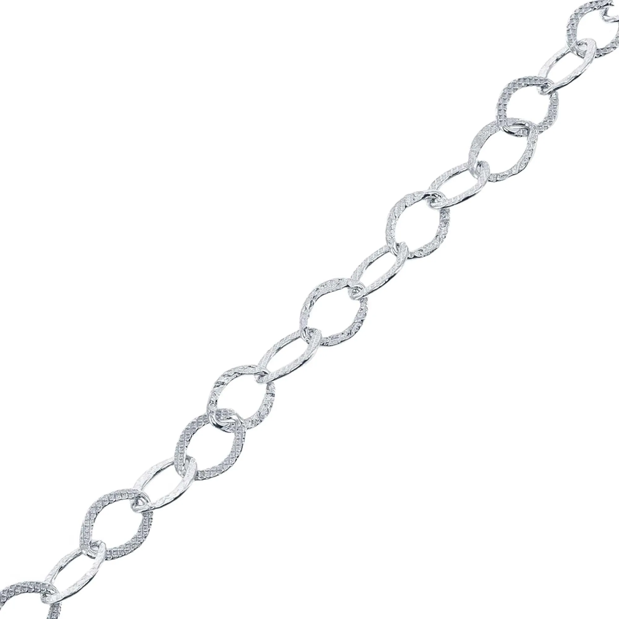 Classic Women's Bracelet - Sterling Silver Chain Linked Design, 7.5 Inch | Q-5361-7.5