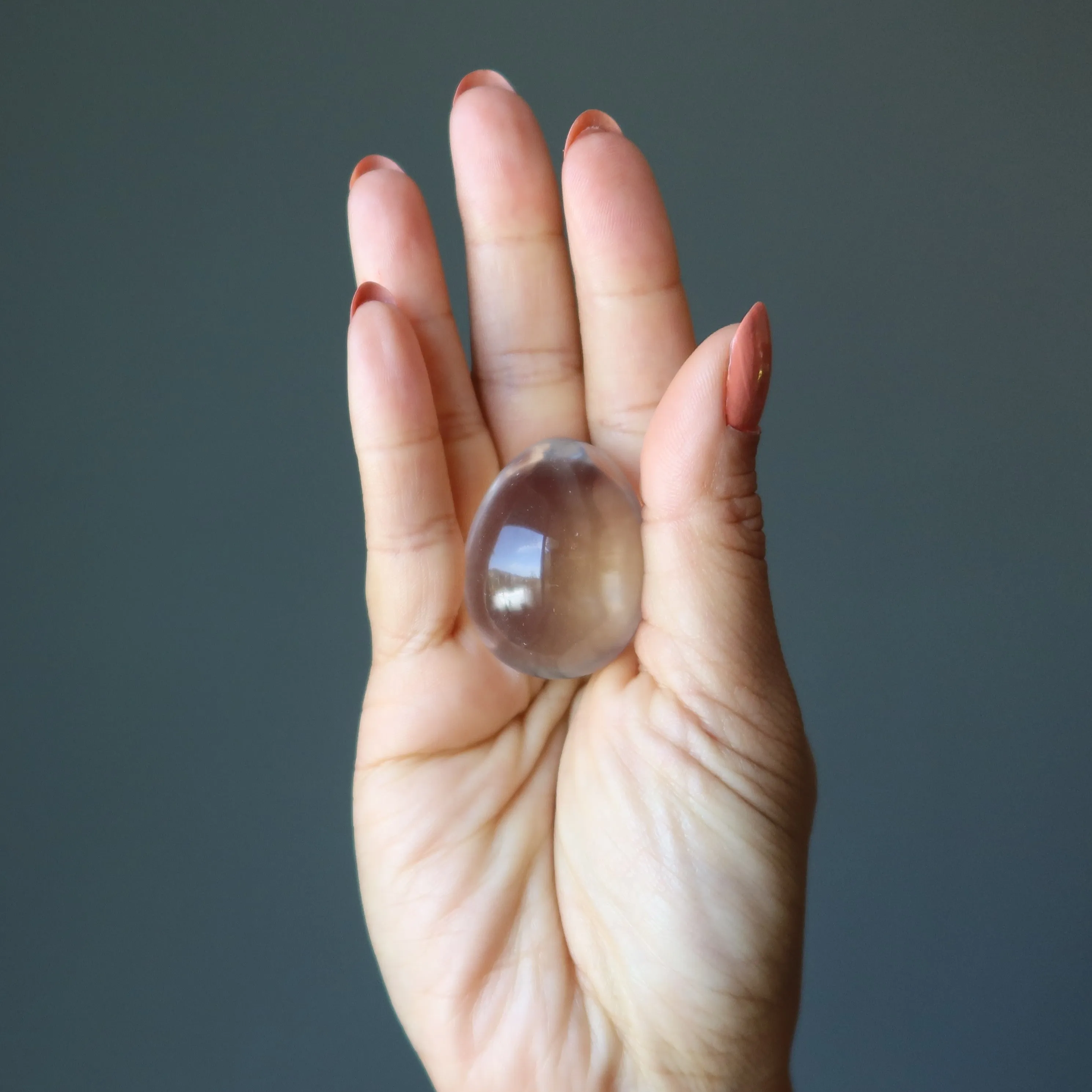 Clear Quartz Egg Crystal Reiki Stone