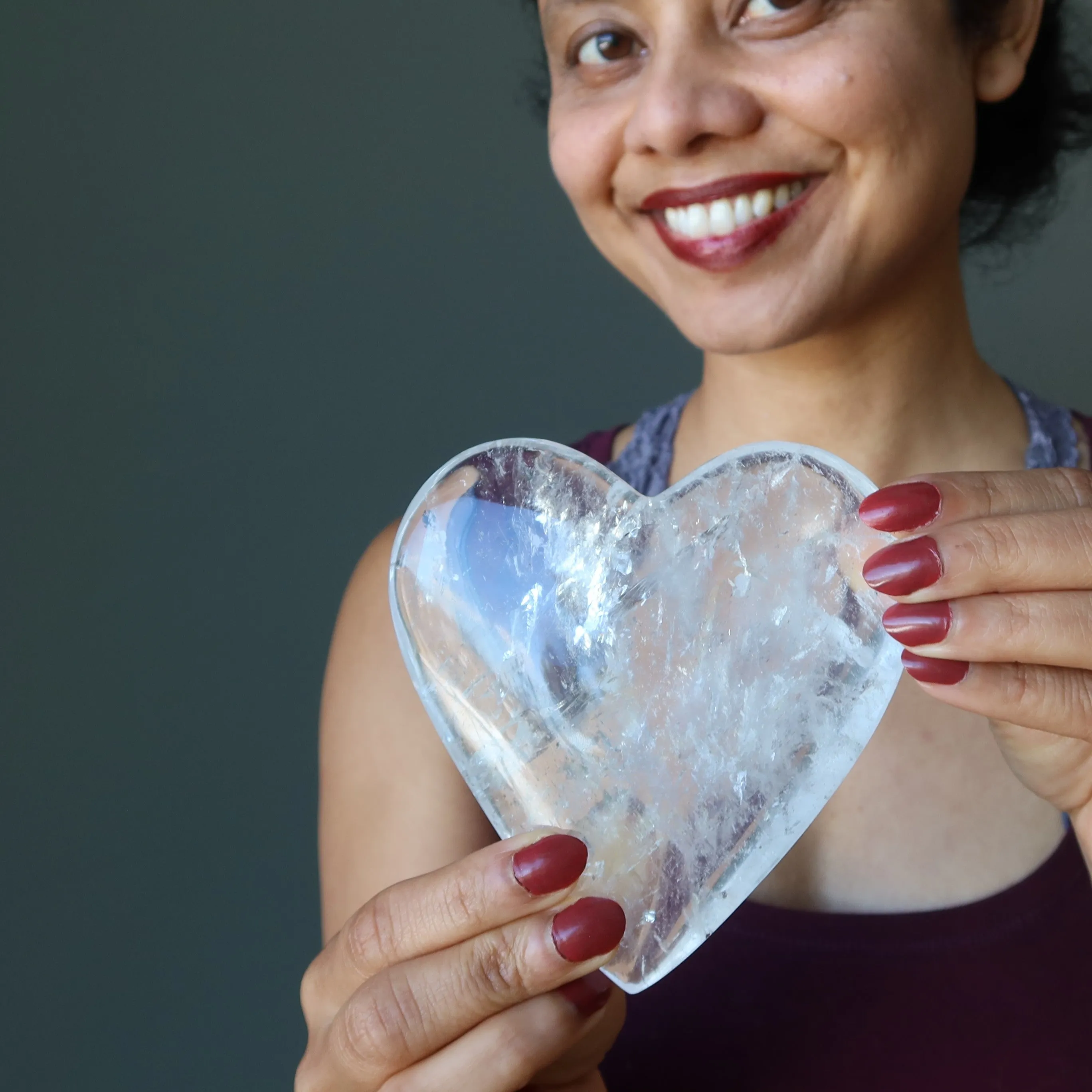 Clear Quartz Heart My Pure Love Crystal