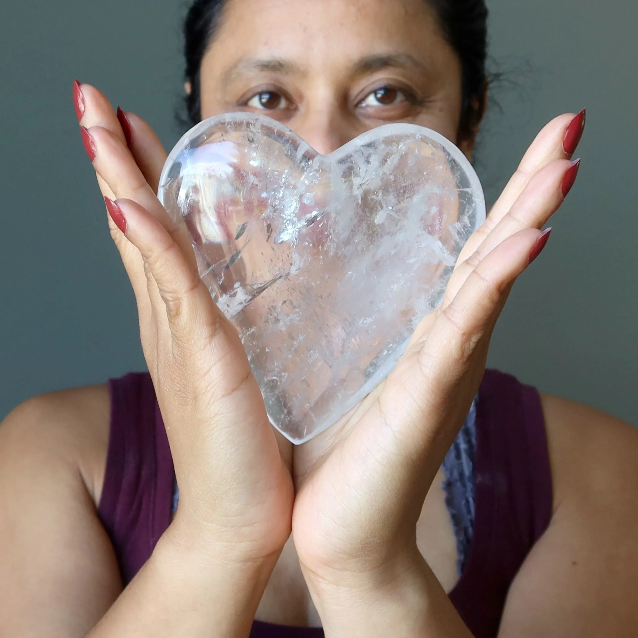 Clear Quartz Heart My Pure Love Crystal