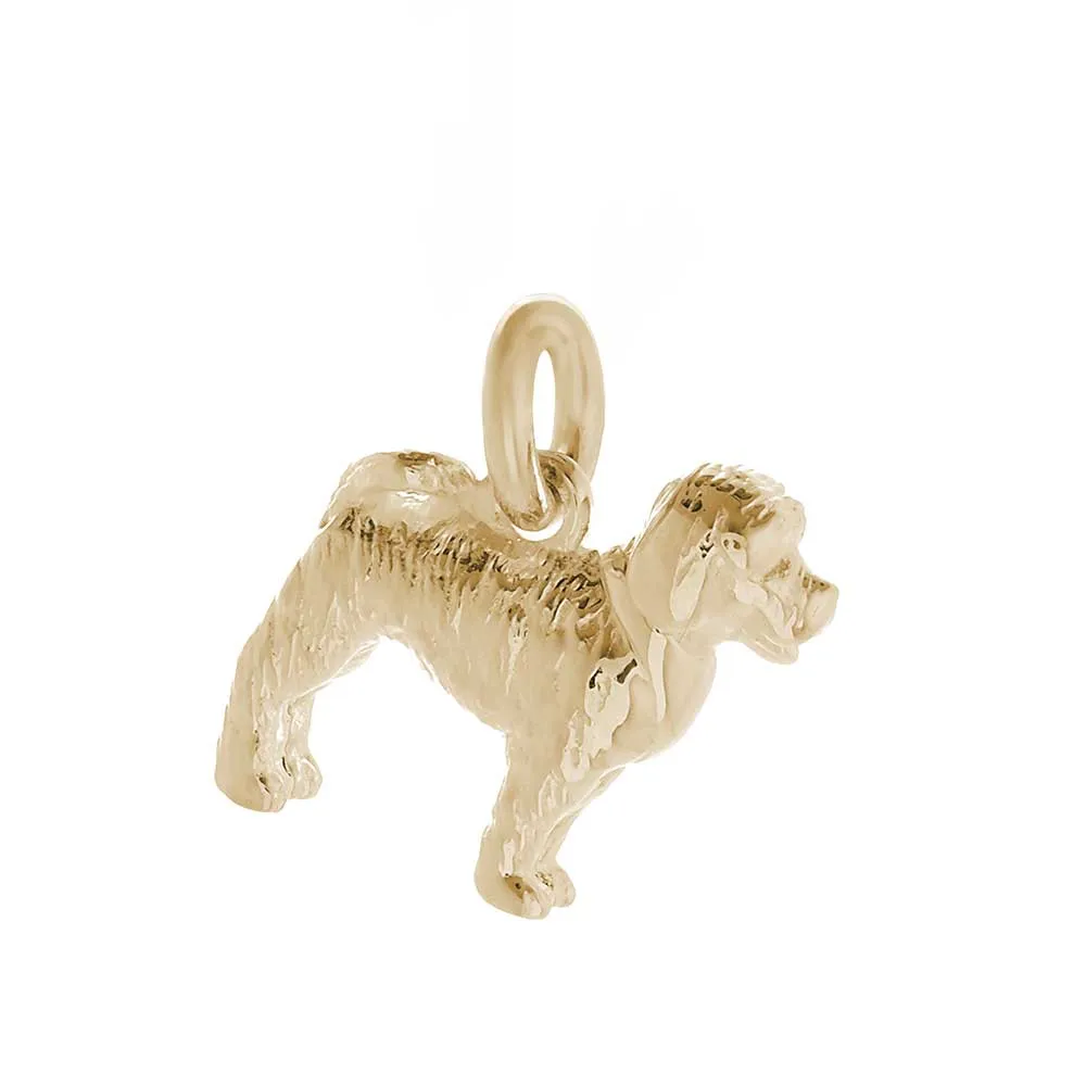 Cockapoo Solid Gold Dog Charm