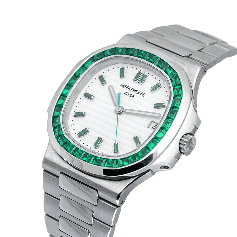 Customised Patek Philippe Nautilus 5711 Green Emerald