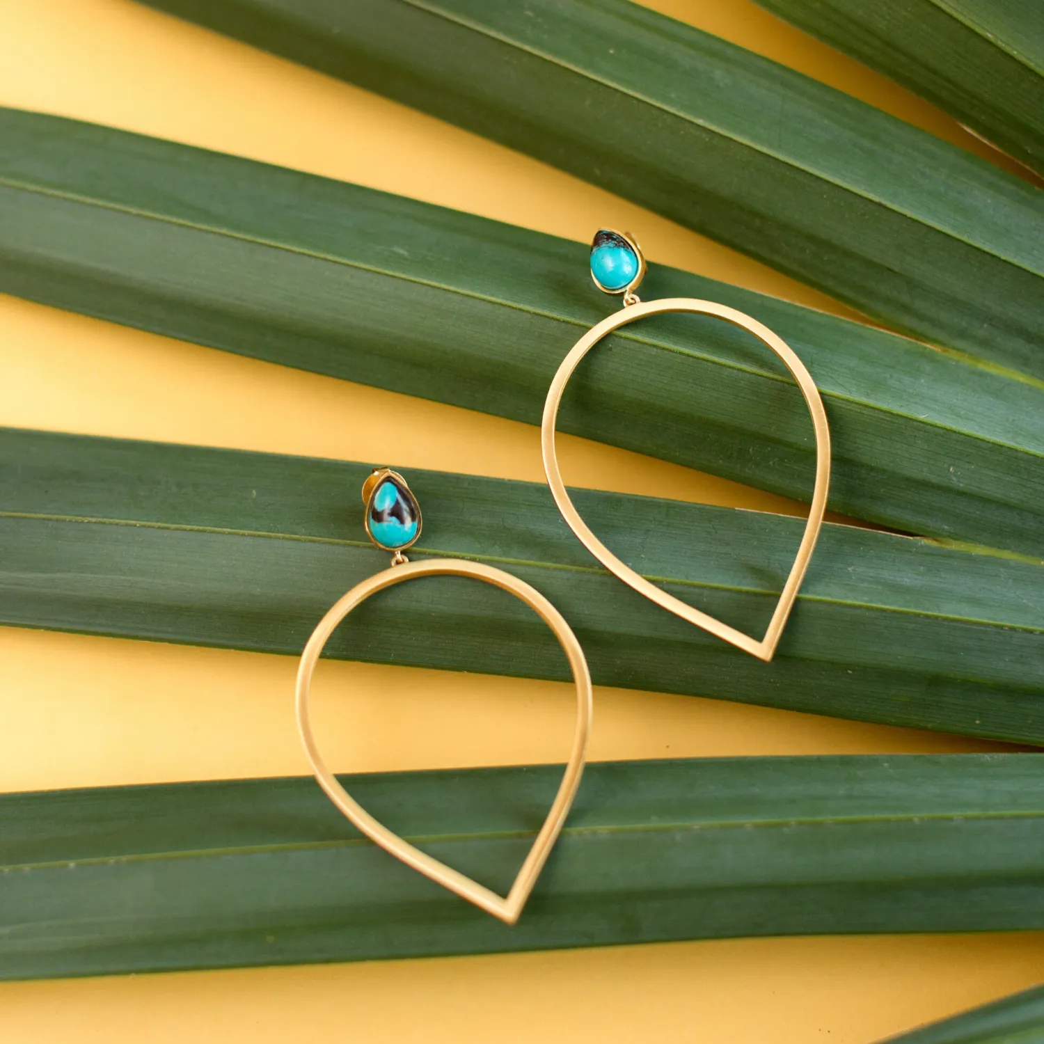 Daybreak Statement Earrings - Turquoise