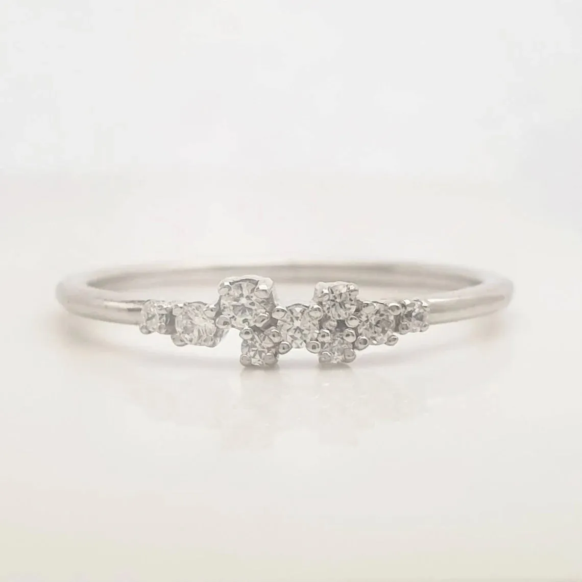 Diamond Cluster Ring