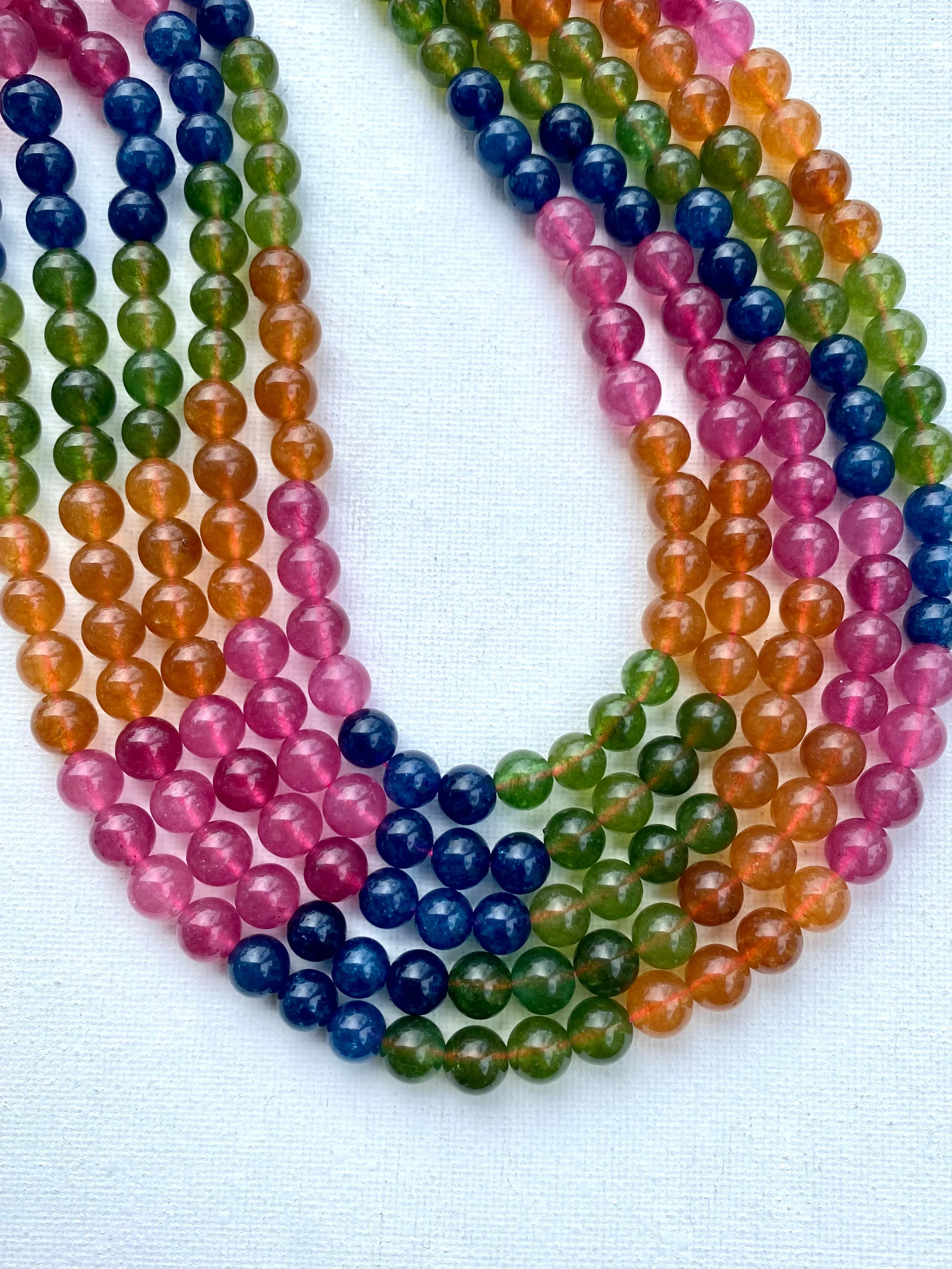 Dyed Quartz Strand 8mm