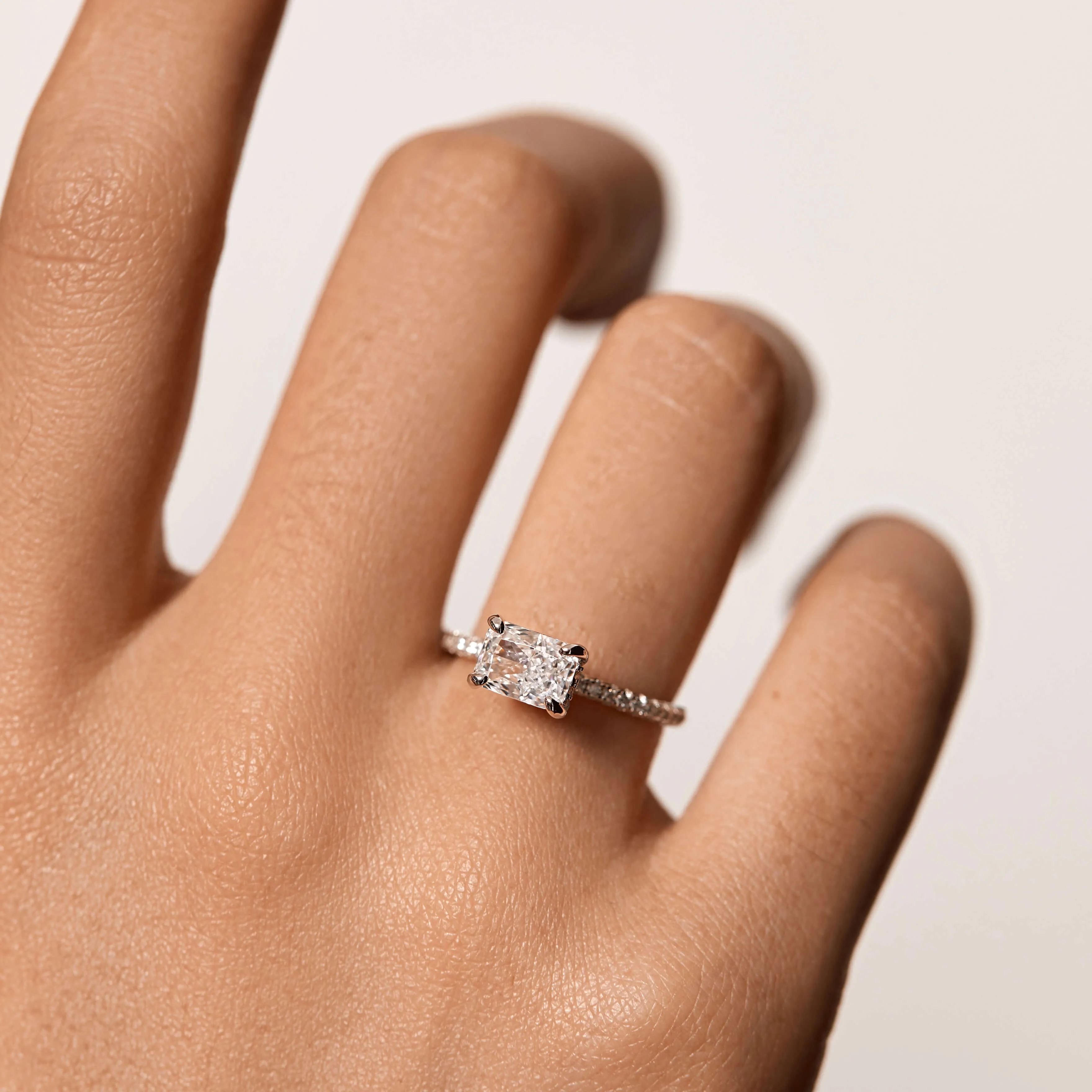 East West Radiant Pavé Ring