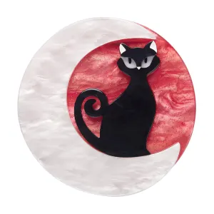 Erstwilder - Cara the Halloween Kitty Brooch