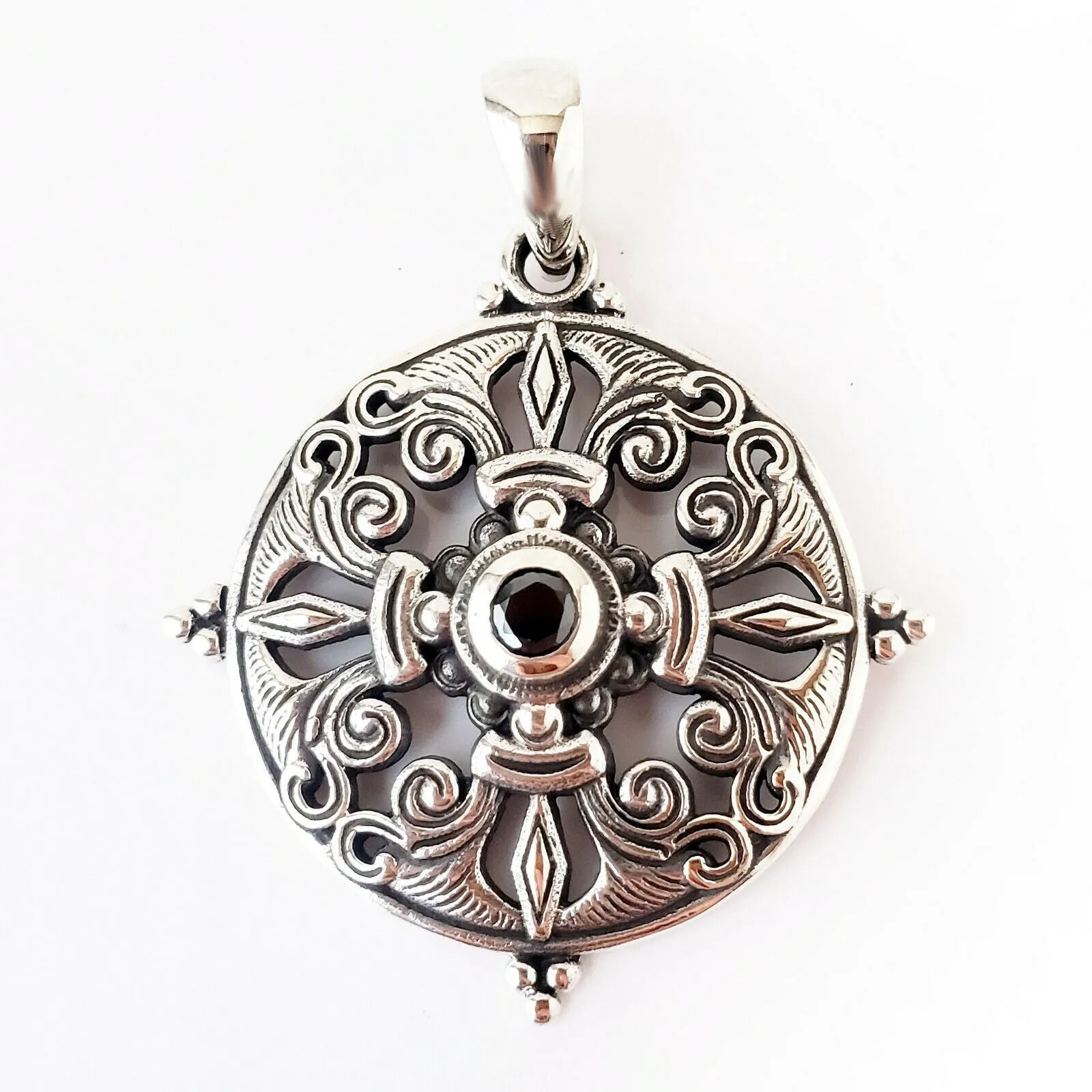 Fleur de Lis.925 Sterling Silver Pendant