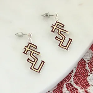 Florida State Logo Enamel Earrings