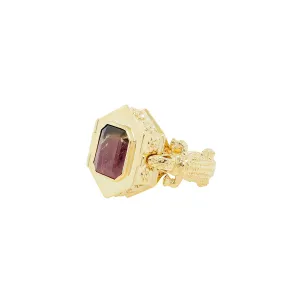 Funeral Ring | Purple Watermelon Tourmaline