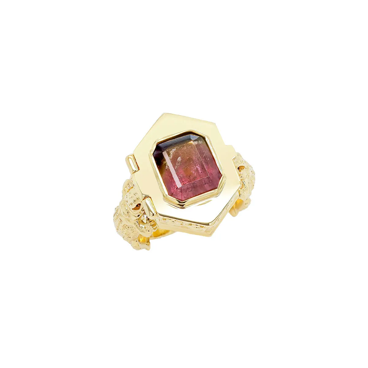 Funeral Ring | Purple Watermelon Tourmaline