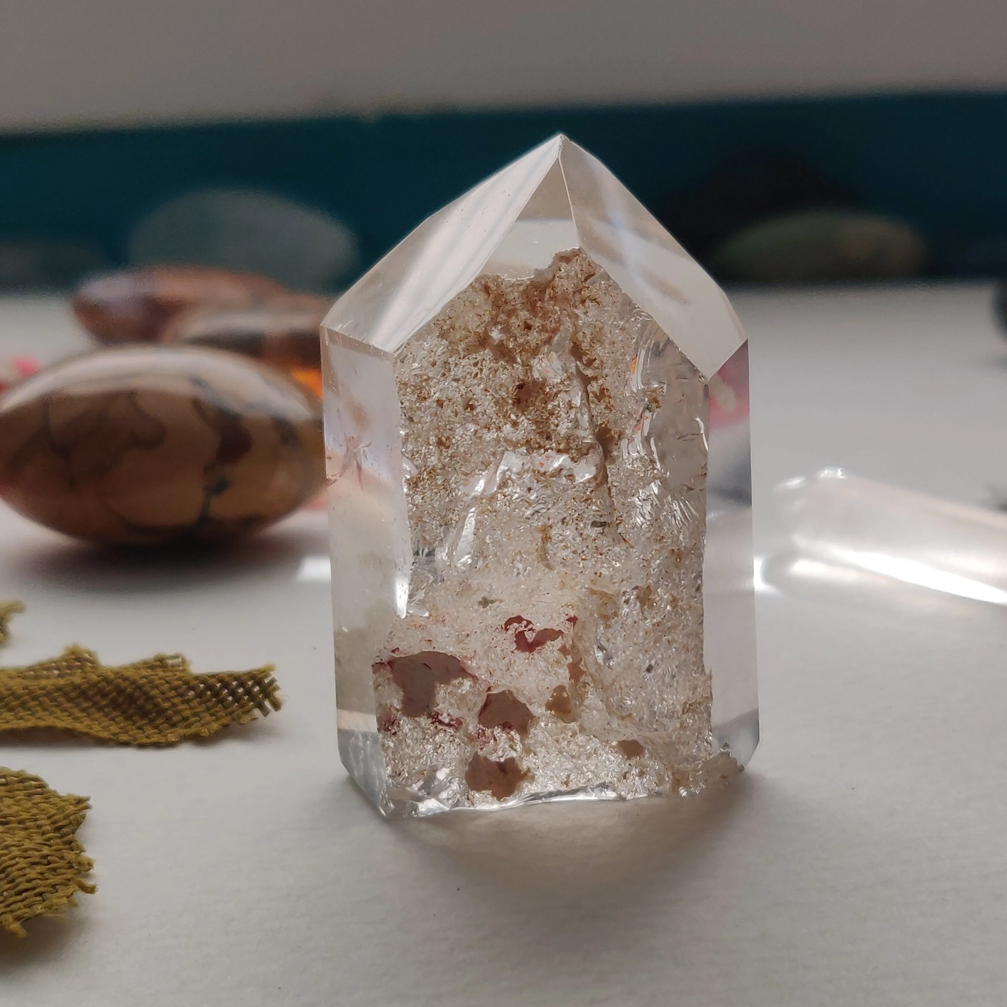 Garden Quartz Point, Lodolite Point (#A1)