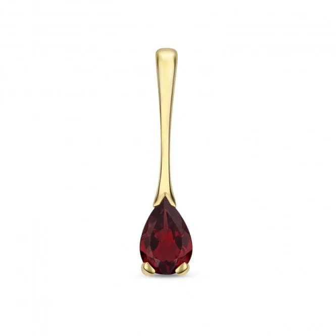 Garnet Pear Shape Pendant PD280G