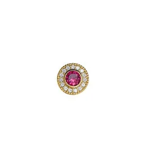 GOLD VERMEIL SS SIM RUBY CHARM