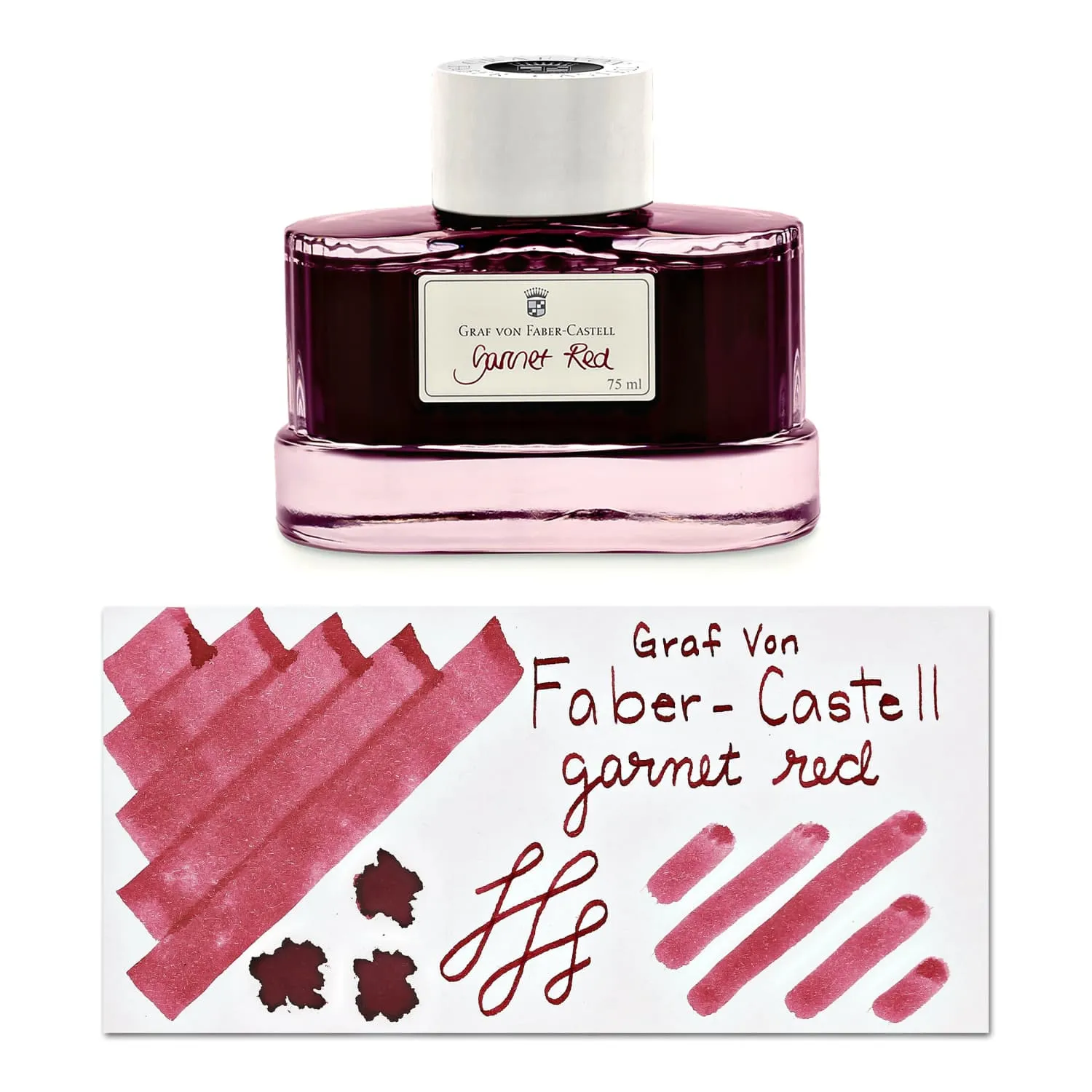 Graf von Faber-Castell Bottled Ink in Garnet Red - 75 mL