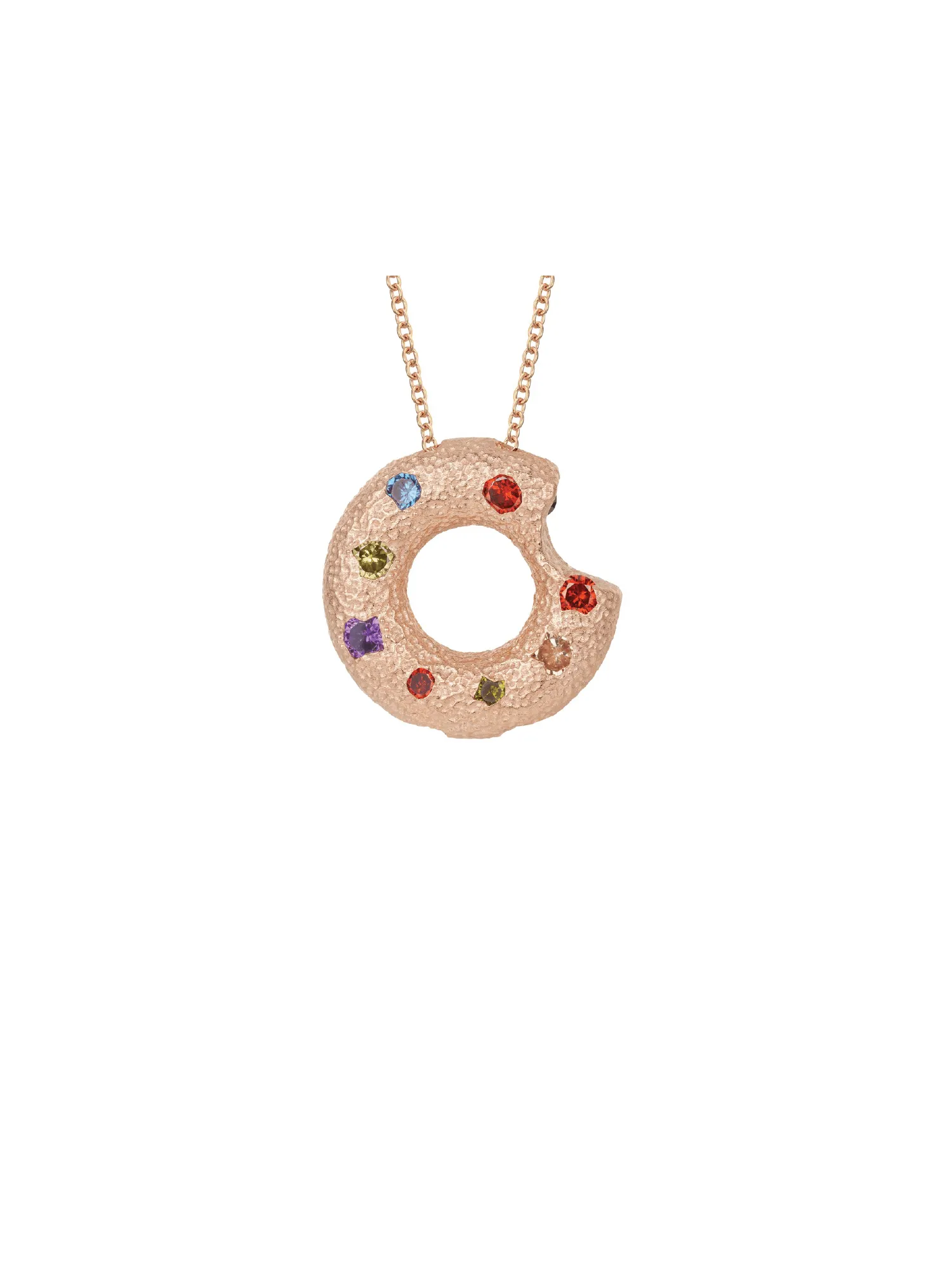 Halo Piece Multiple Style Pendant - Small (Rose Gold)