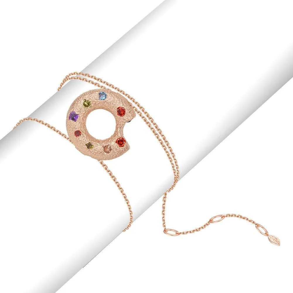 Halo Piece Multiple Style Pendant - Small (Rose Gold)