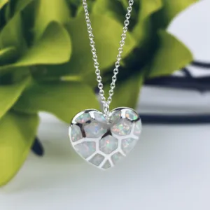 Honeycomb Heart Pendant - SCHN1324