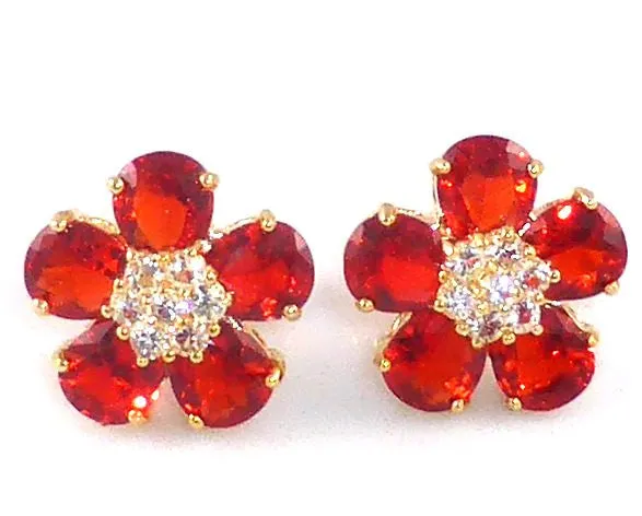 Hot Red Ruby Cufflinks