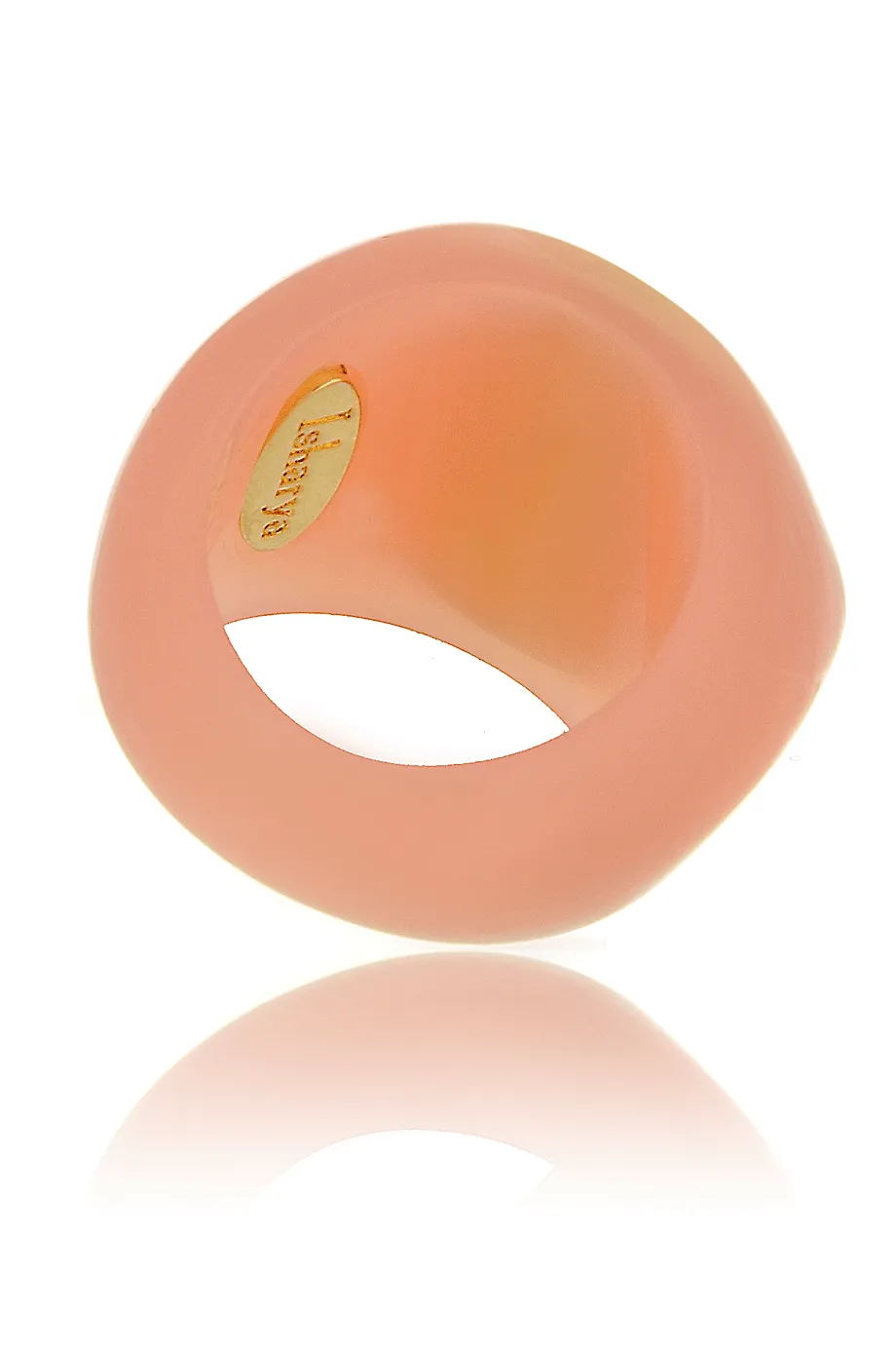 ISHARYA CANDY MIRROR Peach Resin Ring