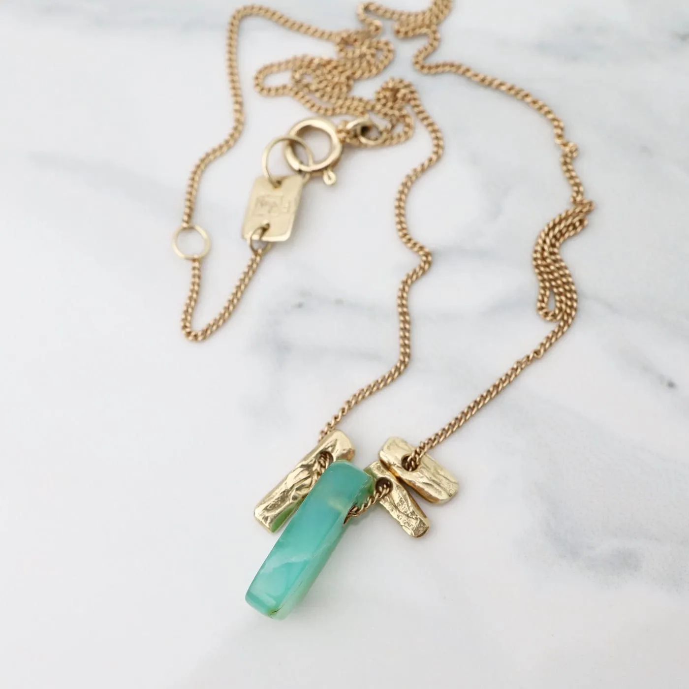 Jamie Joseph Peruvian Opal Slice Necklace