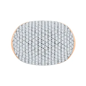 KATARINA 1 1/2 cttw Diamond Pave Set Dome Cocktail Ring