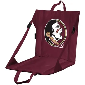 Logo Brands Seminole Head Stadium Seat - Garnet