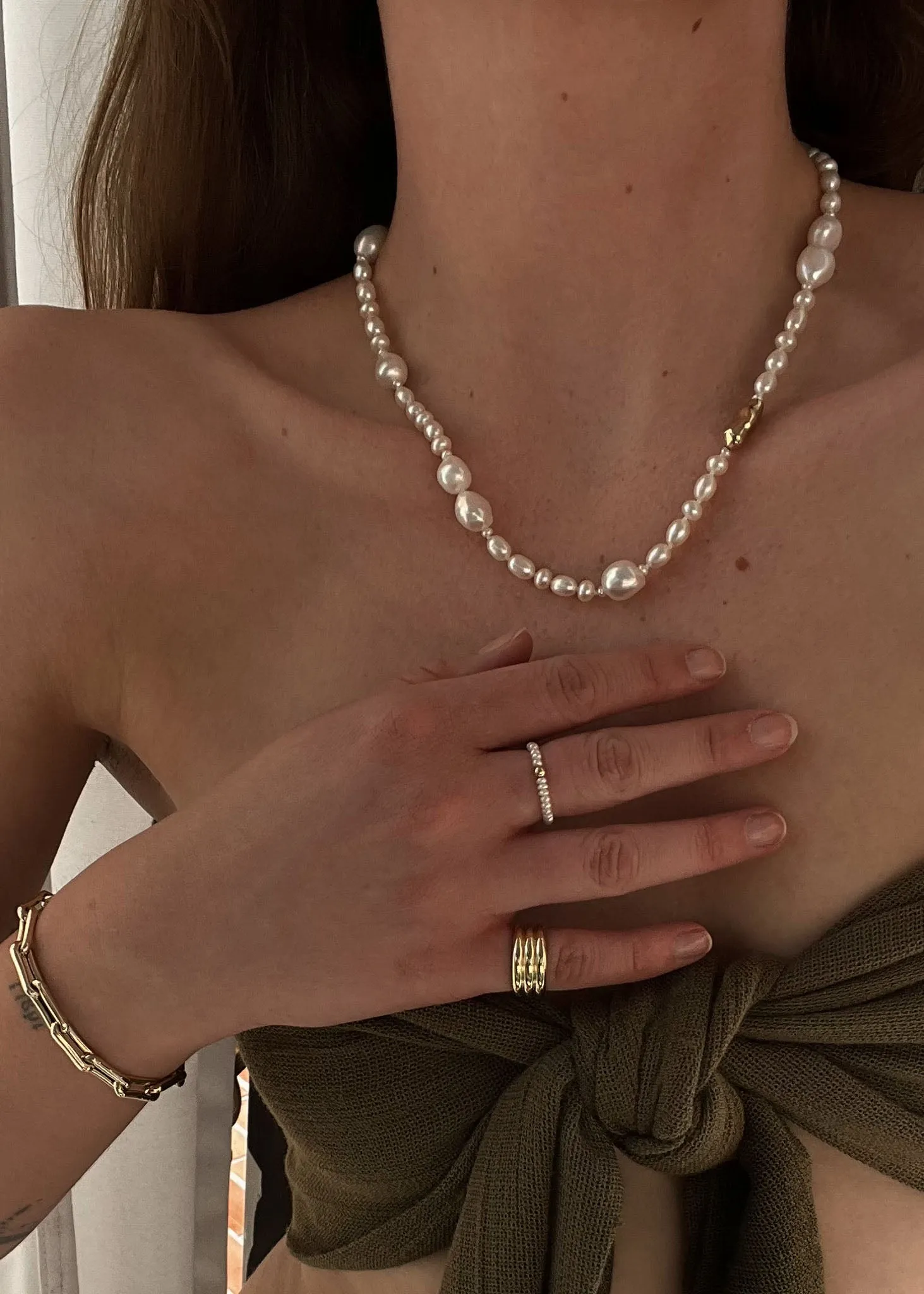 Lucy Baroque Pearl Necklace