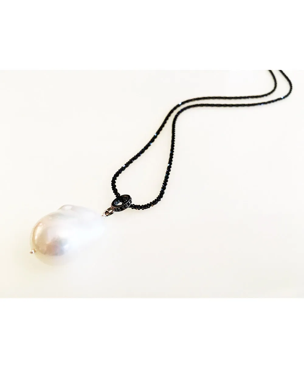 Margo Morrison White Baroque Pearl Drop